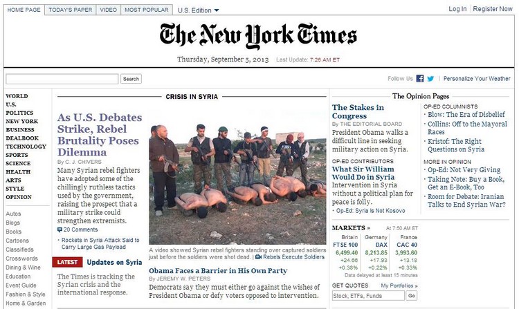 NYT Syrie
