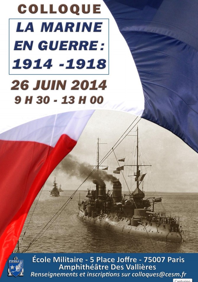 Colloque 26 juin 2014 : La Marine en guerre 1914-1918