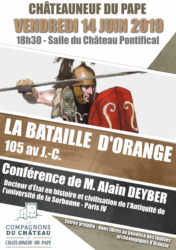 La bataille (d'extermination) d'Orange en 105 avant J.-C. @ Salle du Château Pontifical