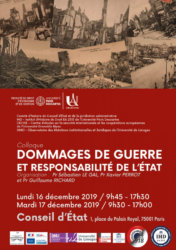 Dommages de guerre et responsabilité de l'État @ Conseil d'État