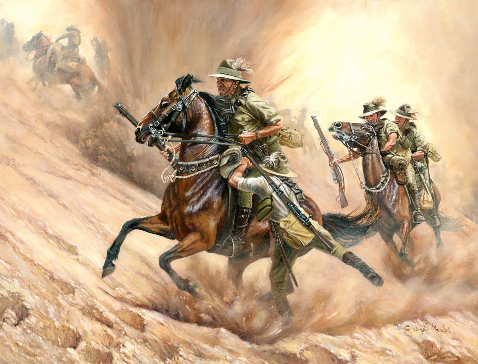 Bataille oubliée - Bataille inconnue ?.. Cavalerie-ANZAC-bataille-de-Romani