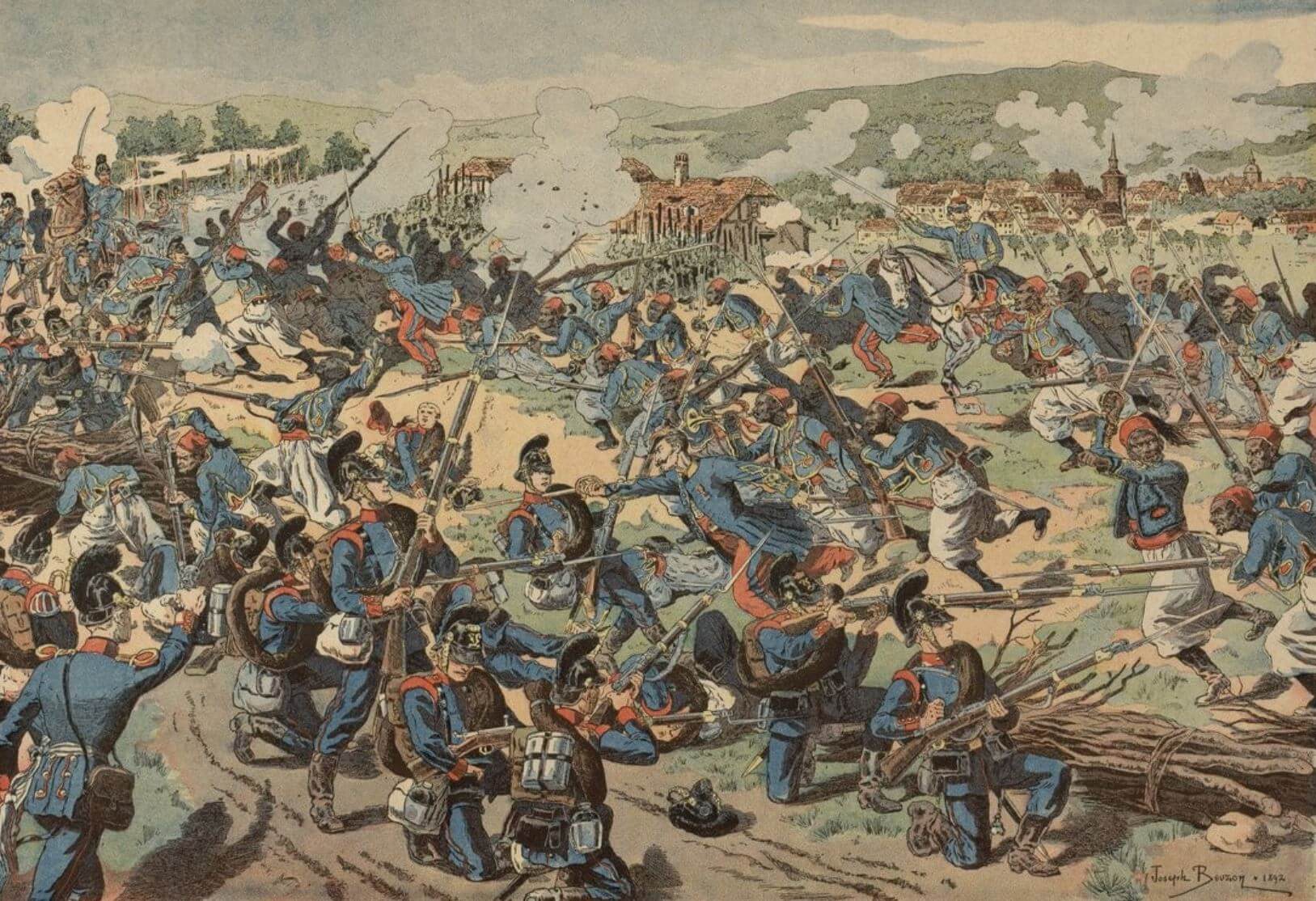 La bataille de Froeschwiller, d'après un article du colonel du génie  Lonsdale Hale, de l'armée anglaise / par le commandant H. de Missy 1898  [Leather Bound] 