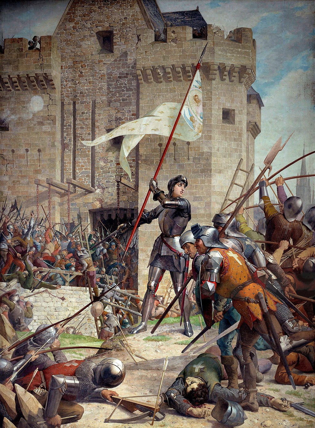 Vidéo-musicale : 29 Avril 1429 : Jeanne d'Arc brise le siège d'Orléans et fait son entrée triomphale Jeanne_dArc_au_siege_dOrleans