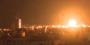 Gaza bombardée