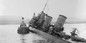 Scapa Flow – sabordage flotte allemande 21 juin 1919