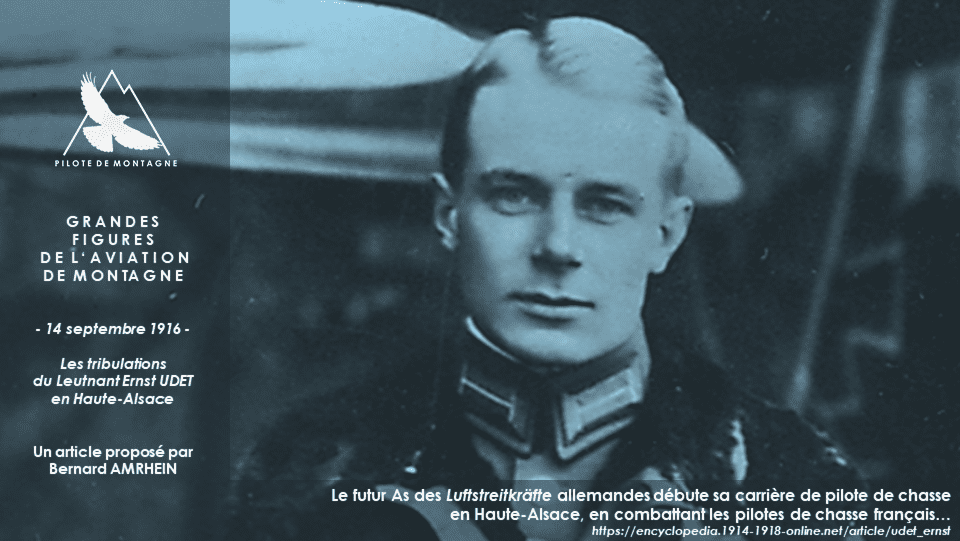 14 septembre 1916 – Les tribulations d’Ernst Udet en Haute-Alsace