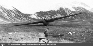 5_(PDM)_0912_1943_Benito Mussolini libéré par les para-commandos allemands sur le Gran Sasso