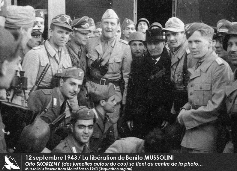 La Liberation de Benito Mussolini * le duce  par les paras ellemands - Document Historique - Videos- C_PDM_GRAN-SASSO-2