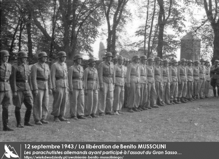 La Liberation de Benito Mussolini * le duce  par les paras ellemands - Document Historique - Videos- K_PDM_GRAN-SASSO-2