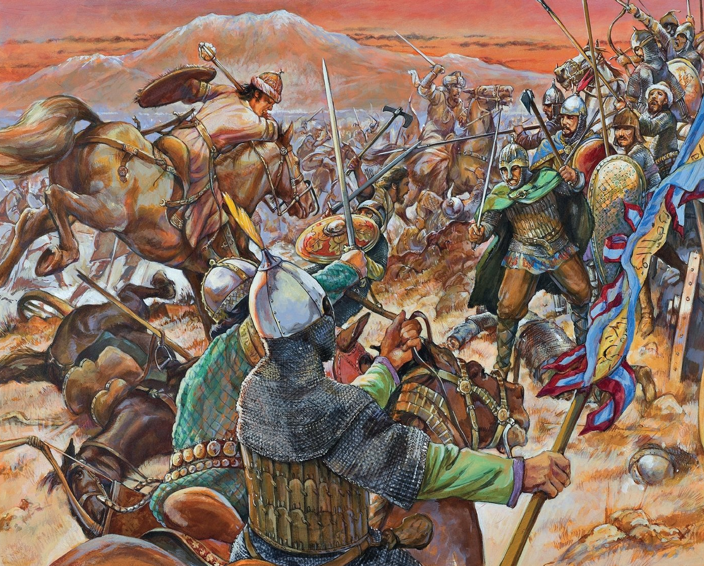 Защита страны от набегов гуннов факты. Битва при Манцикерте 1071. Битва при Манцикерте 1071 Византийская армия. 1071 Год битва при Манцикерте.